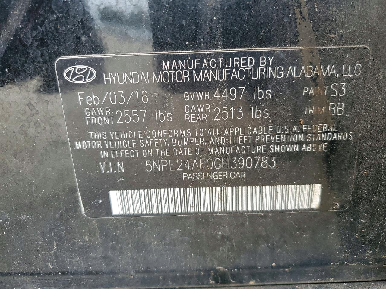 2016 HYUNDAI SONATA SE photo 12