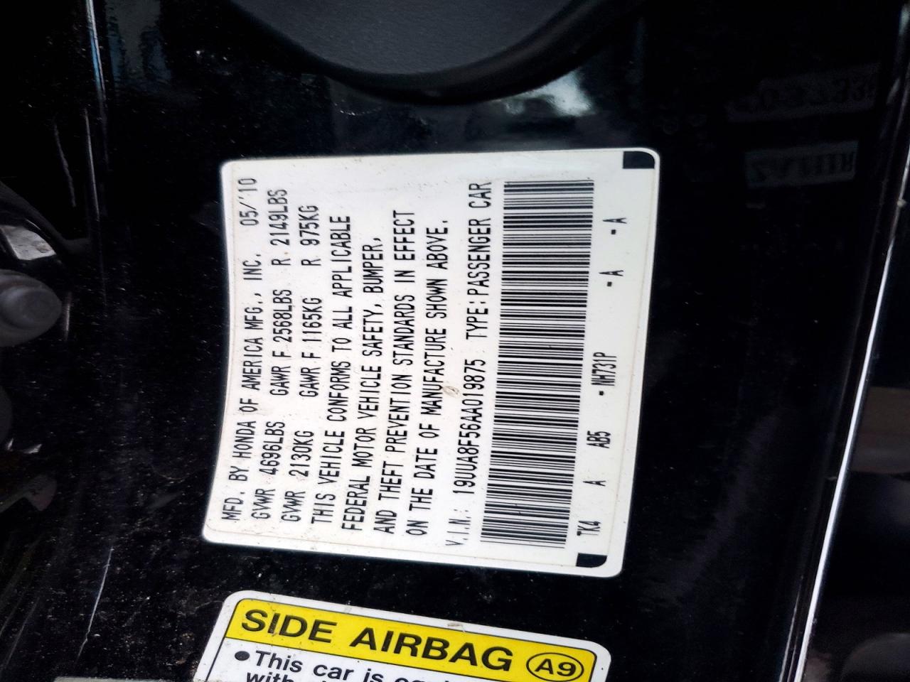 2010 ACURA TL photo 12