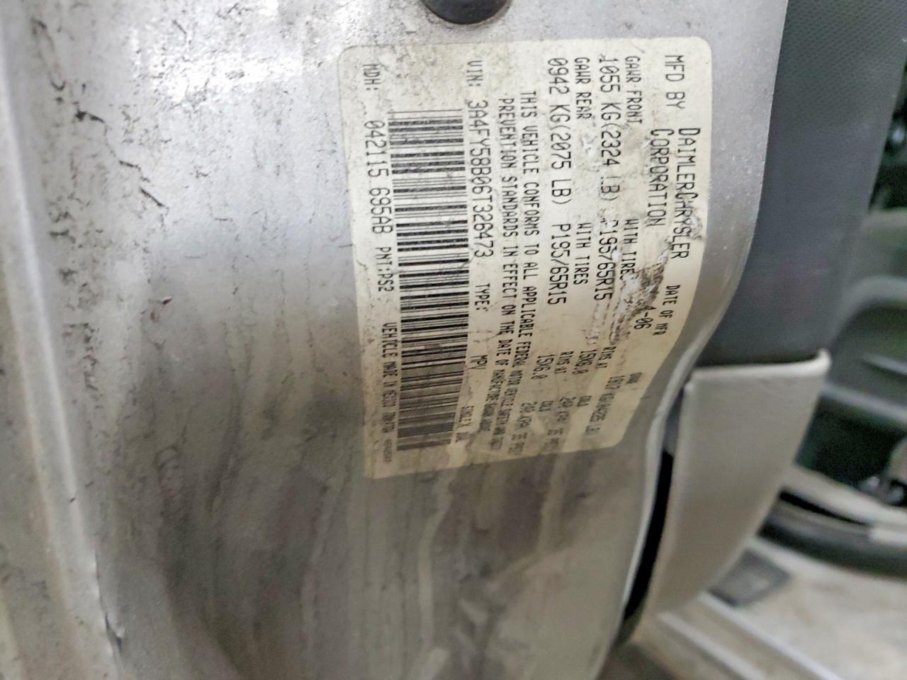 2006 CHRYSLER PT CRUISER TOURING photo 12