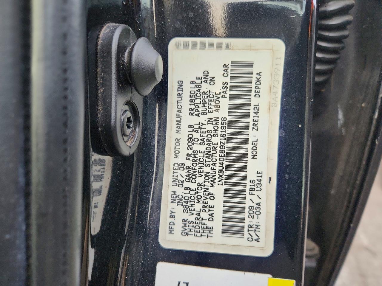 2009 TOYOTA COROLLA BASE photo 12