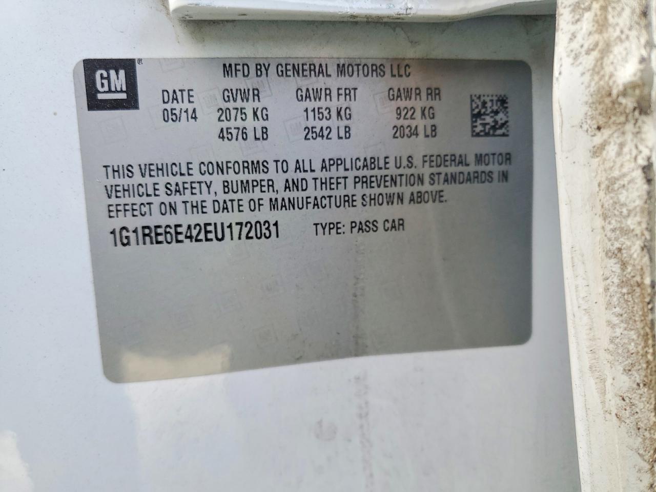 2014 CHEVROLET VOLT photo 14