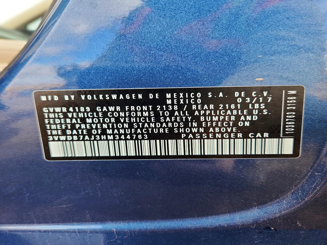 2017 VOLKSWAGEN JETTA SE photo 13