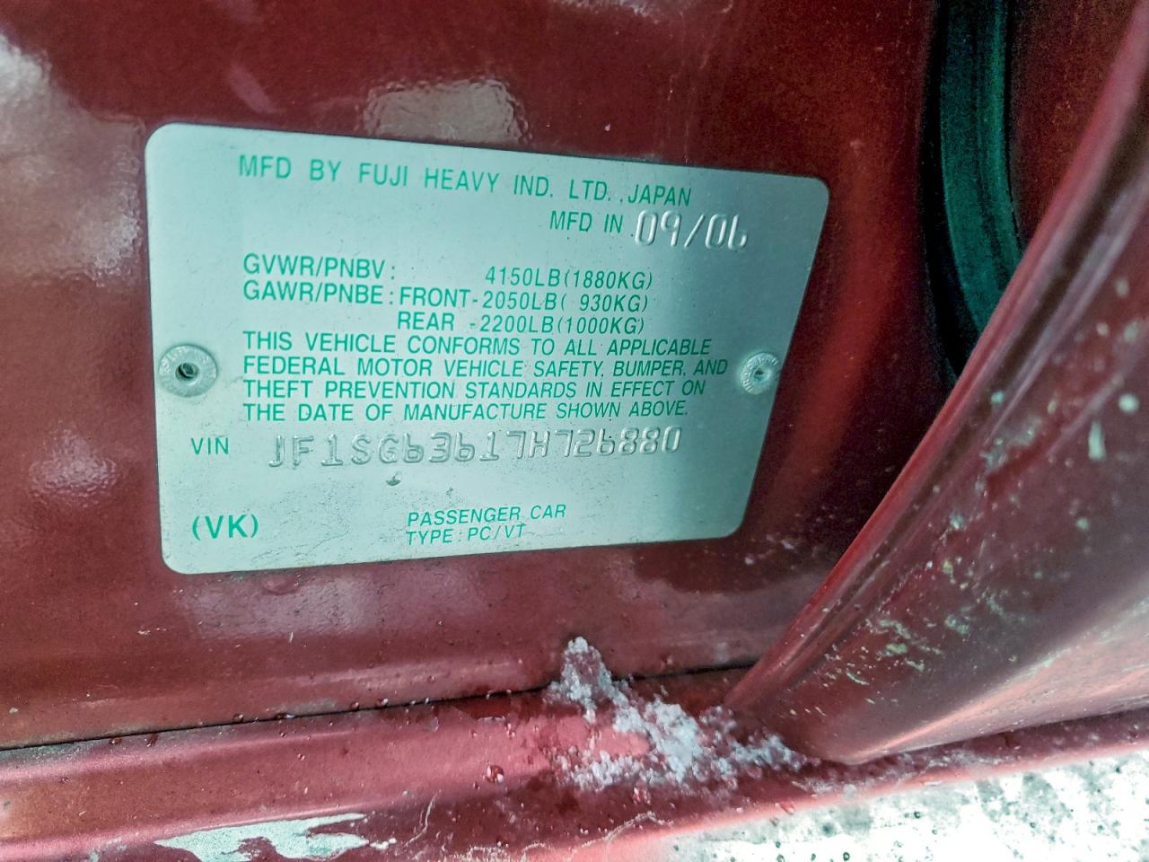2007 SUBARU FORESTER 2.5X photo 13