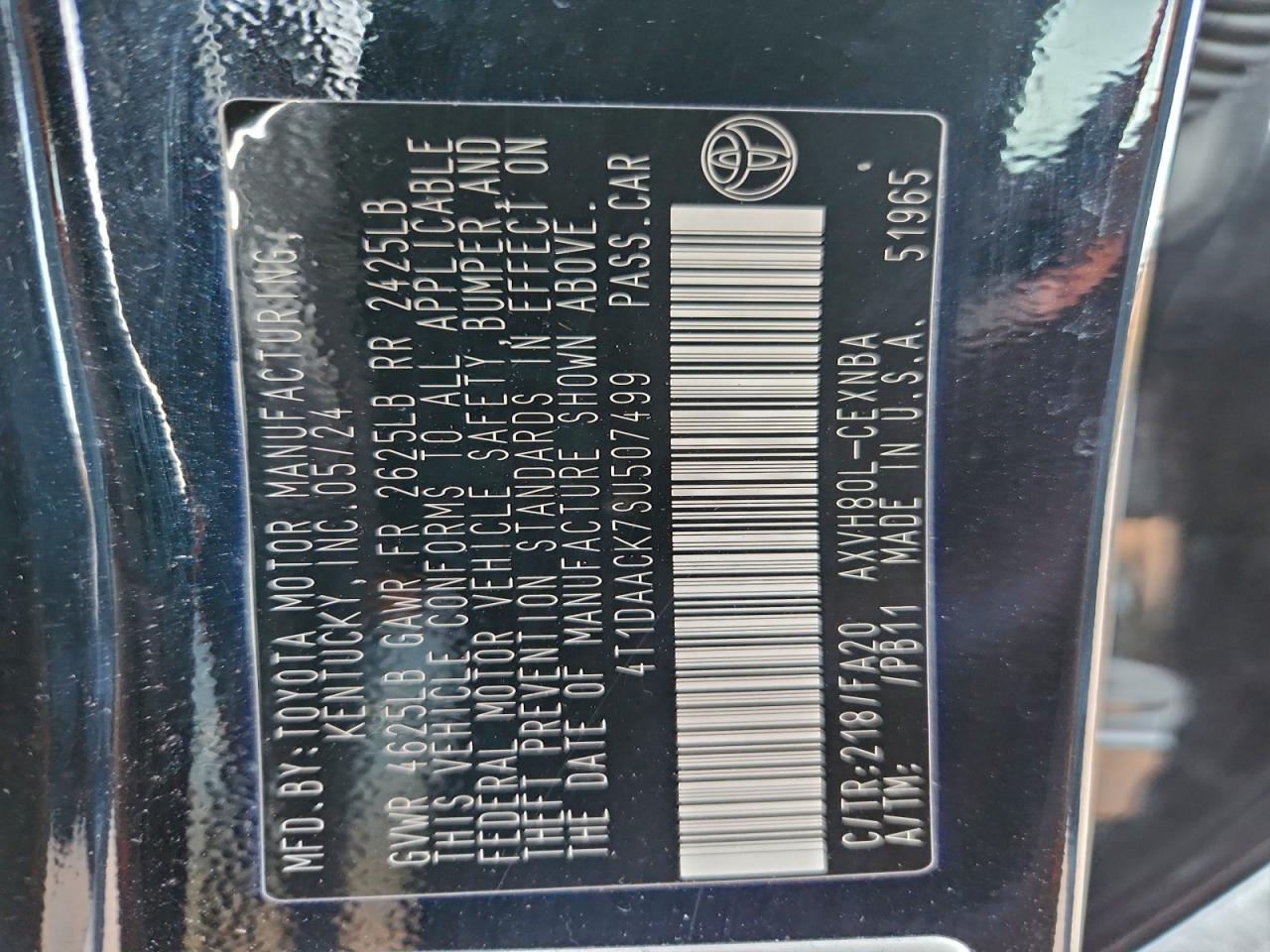 2025 TOYOTA CAMRY XSE photo 12