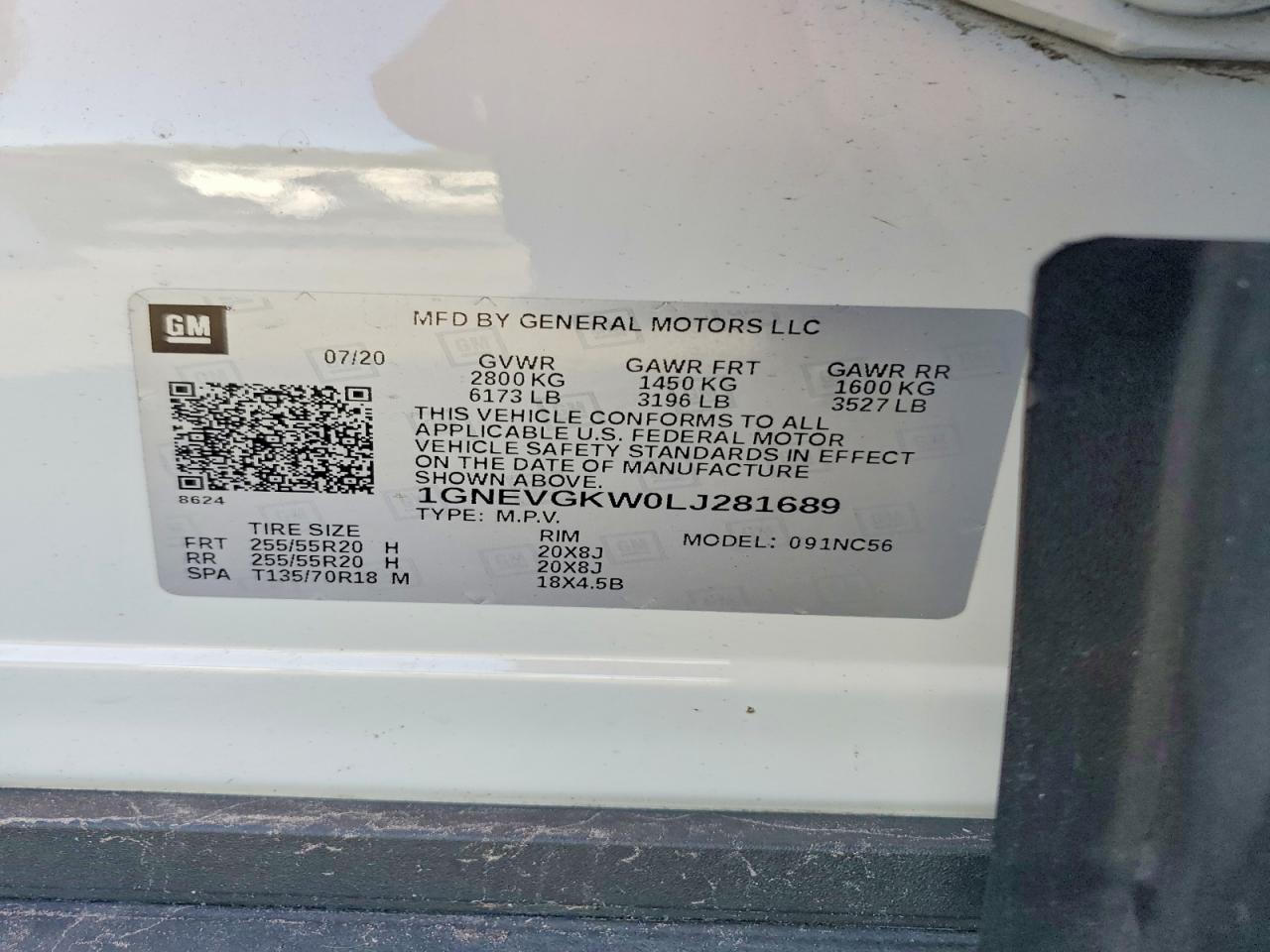 2020 CHEVROLET TRAVERSE LT photo 25