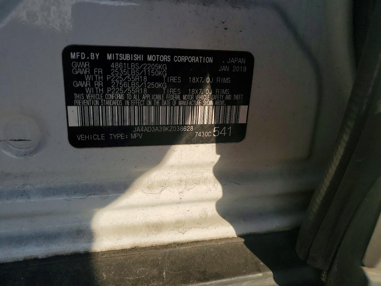 2019 MITSUBISHI OUTLANDER SE photo 27