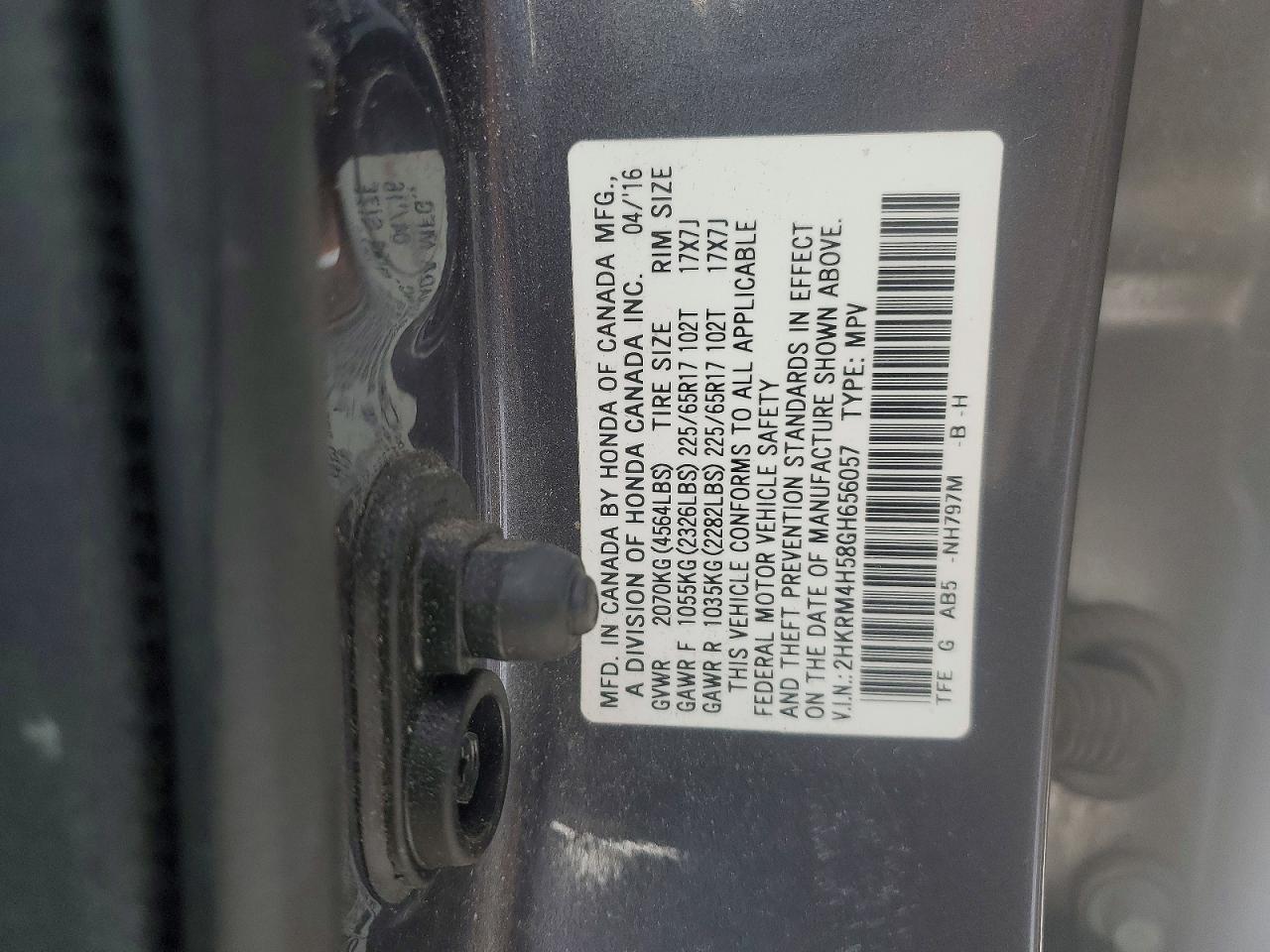 2016 HONDA CR-V EX photo 13