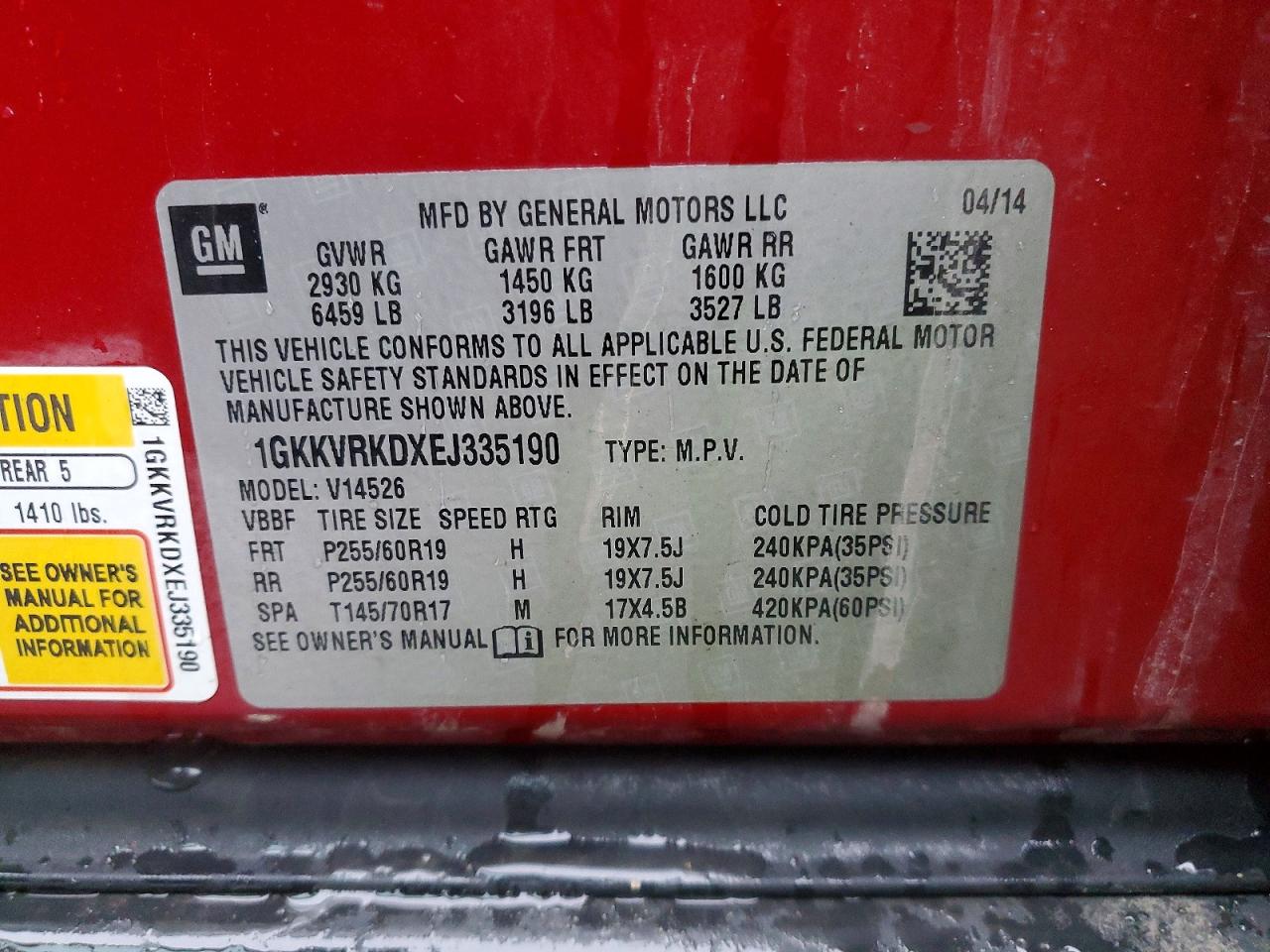 2014 GMC ACADIA SLT-1 photo 12