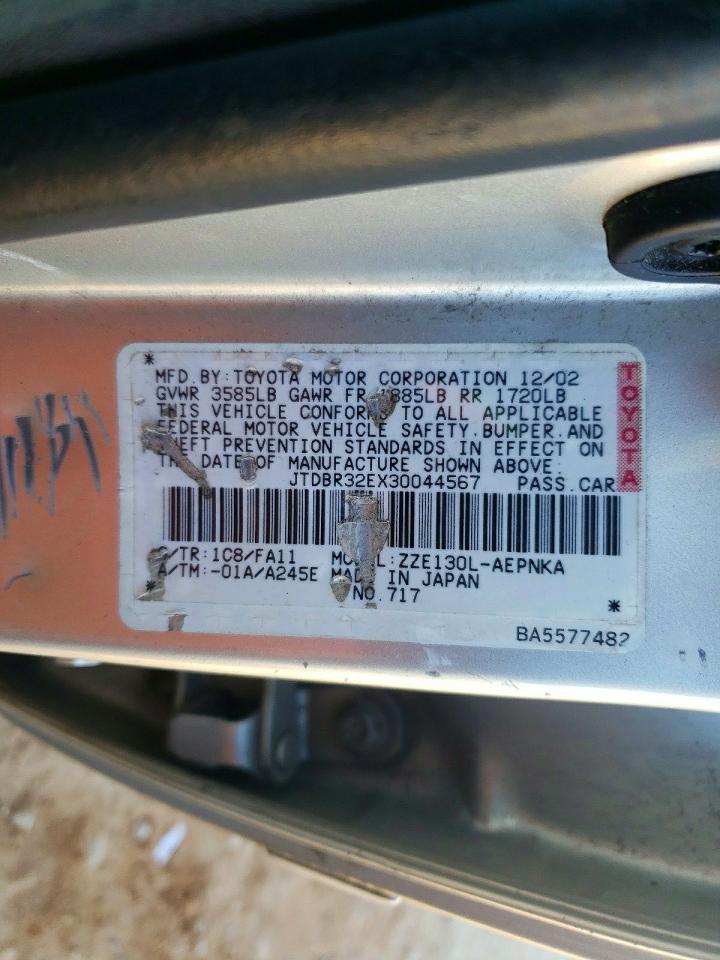2003 TOYOTA COROLLA CE photo 6