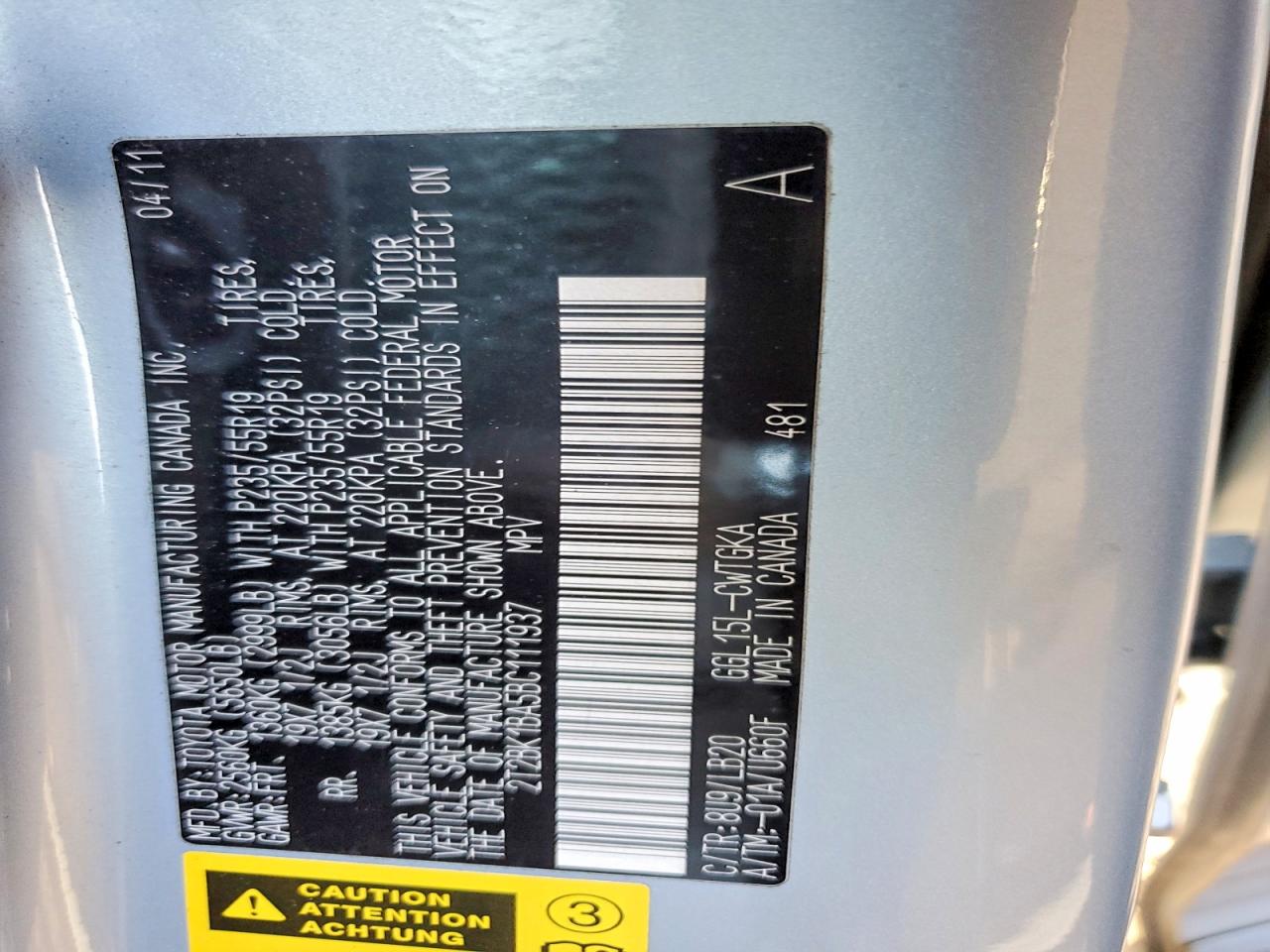 2011 LEXUS RX 350 photo 13