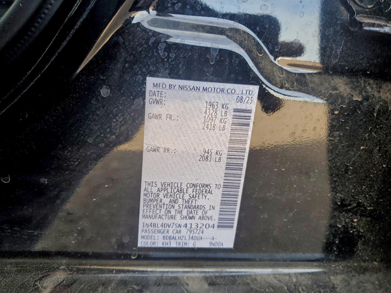 2025 NISSAN ALTIMA SV photo 34