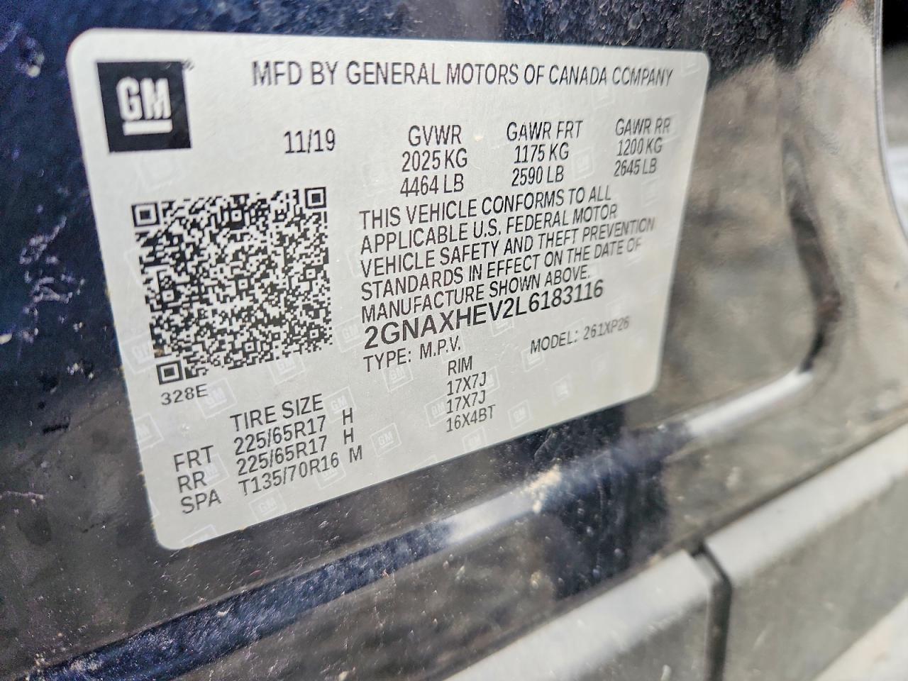 2020 CHEVROLET EQUINOX LS photo 13