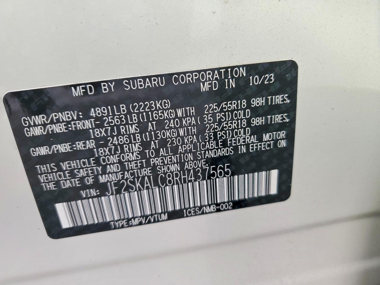 2024 SUBARU FORESTER LIMITED photo 14