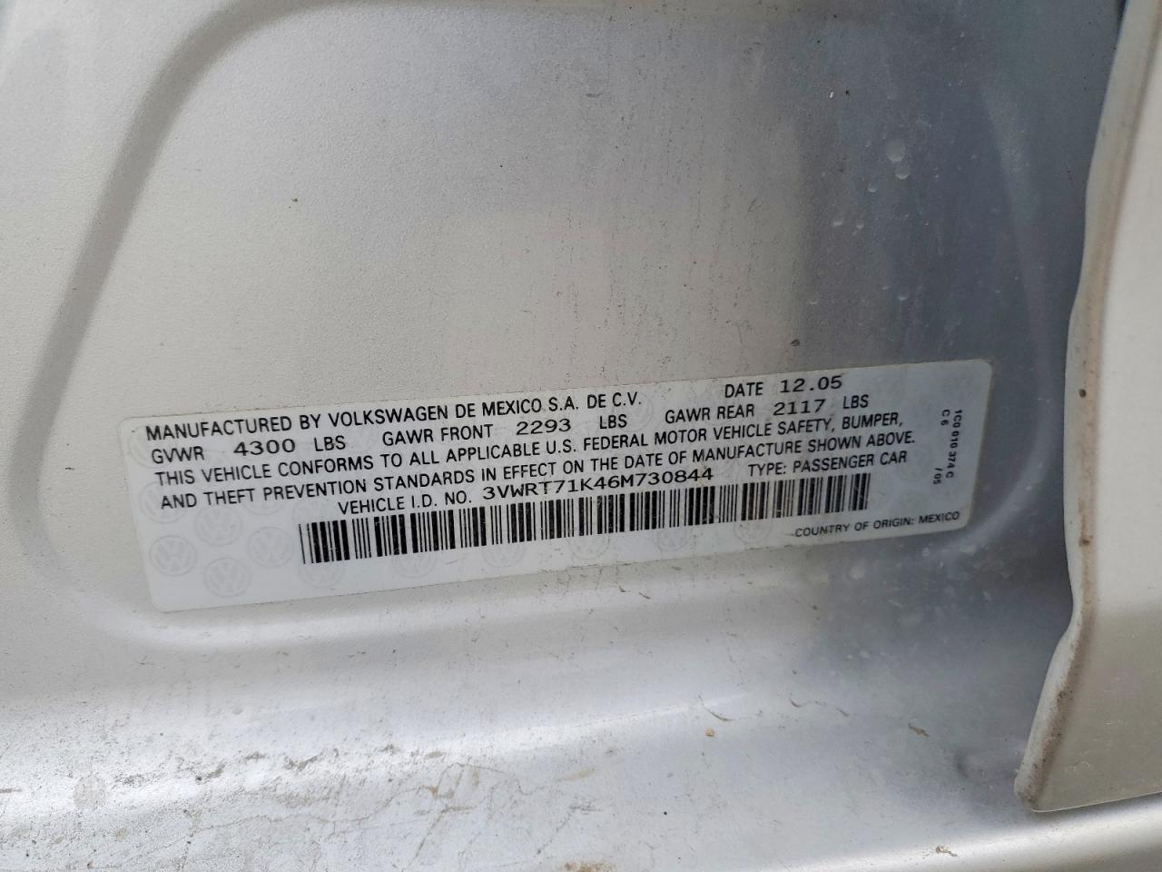 2006 VOLKSWAGEN JETTA photo 23