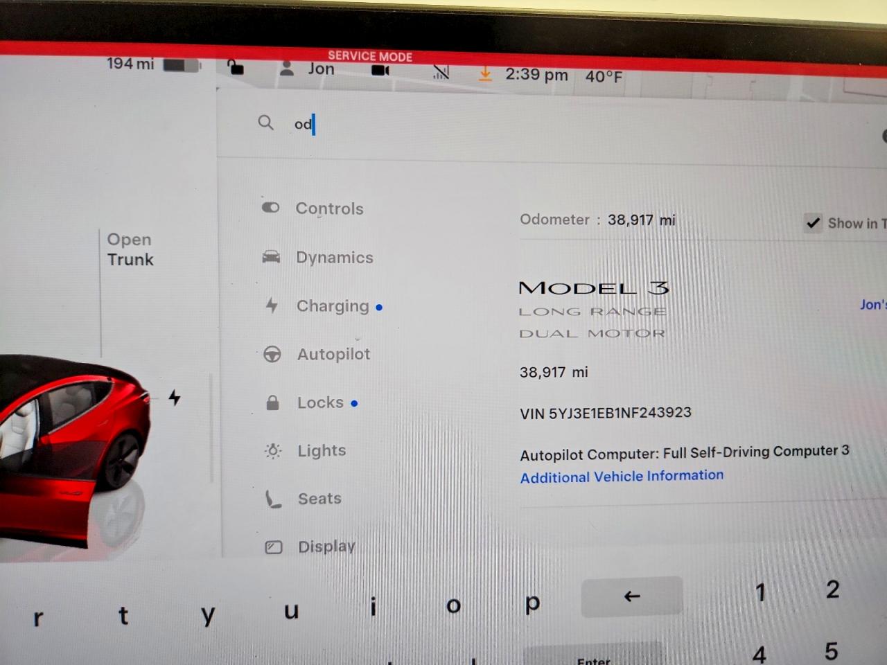 2022 TESLA MODEL 3 photo 9