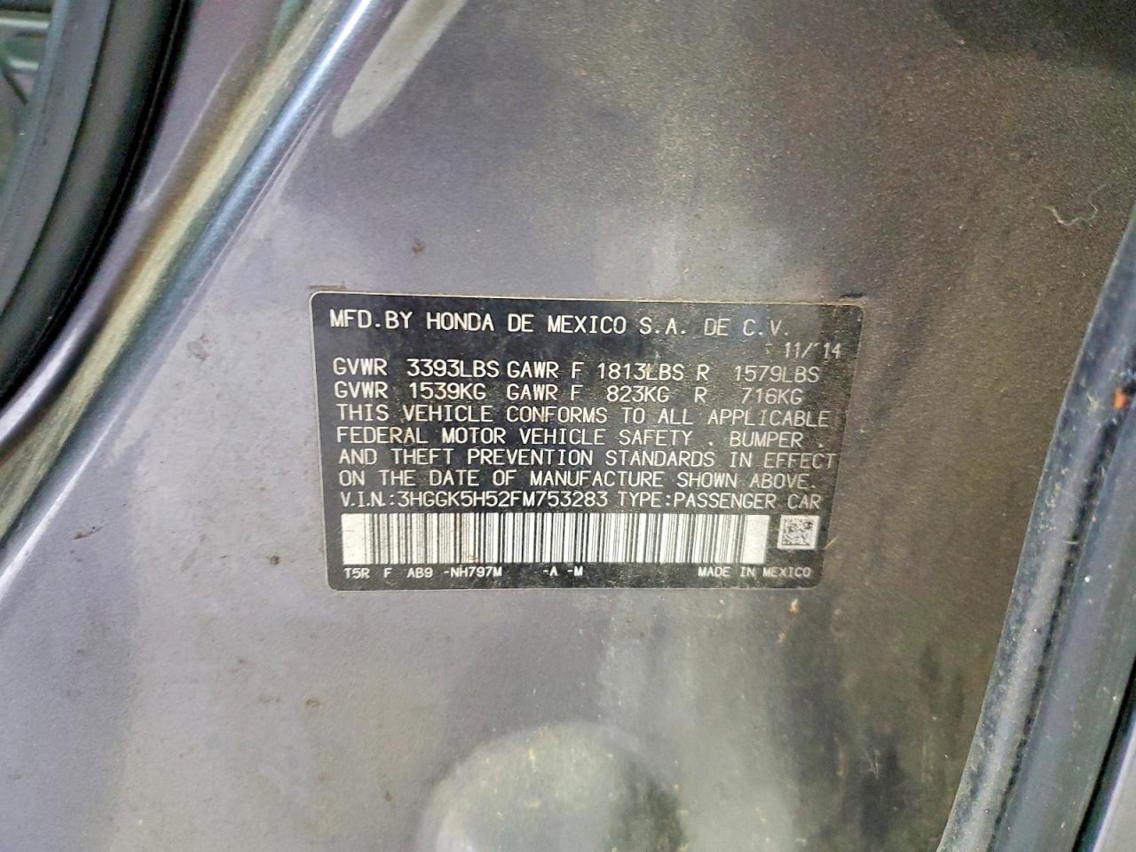 2015 HONDA FIT photo 12
