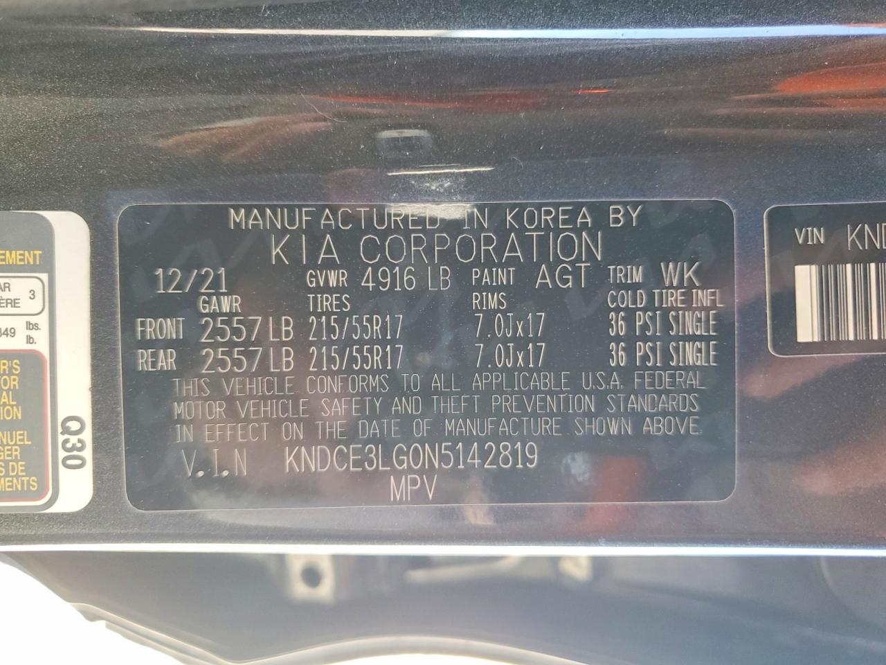 2022 KIA NIRO EX PREMIUM photo 14