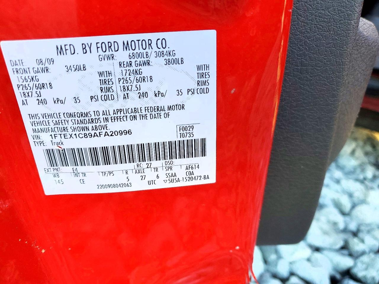 2010 FORD F150 SUPER CAB photo 12