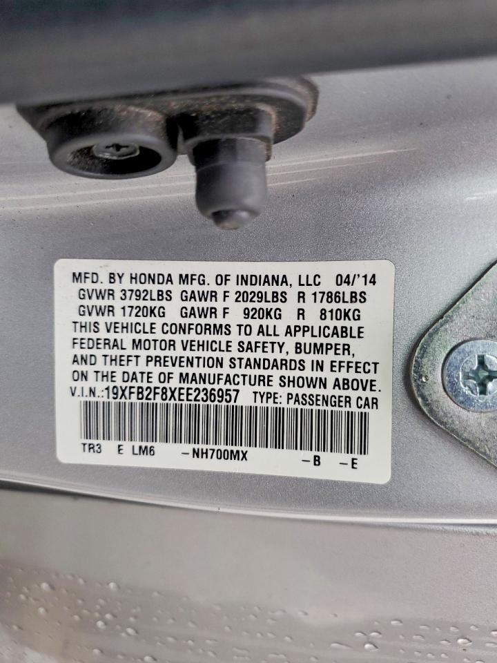 2014 HONDA CIVIC EX photo 12