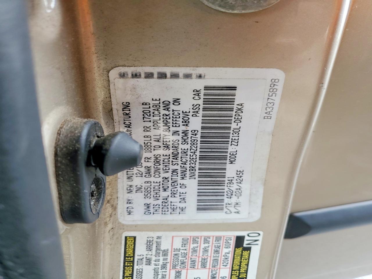 2004 TOYOTA COROLLA CE photo 25