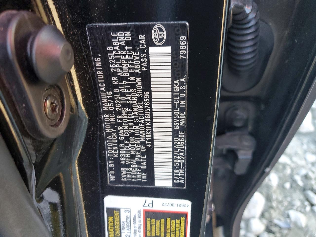 2016 TOYOTA CAMRY XSE photo 12
