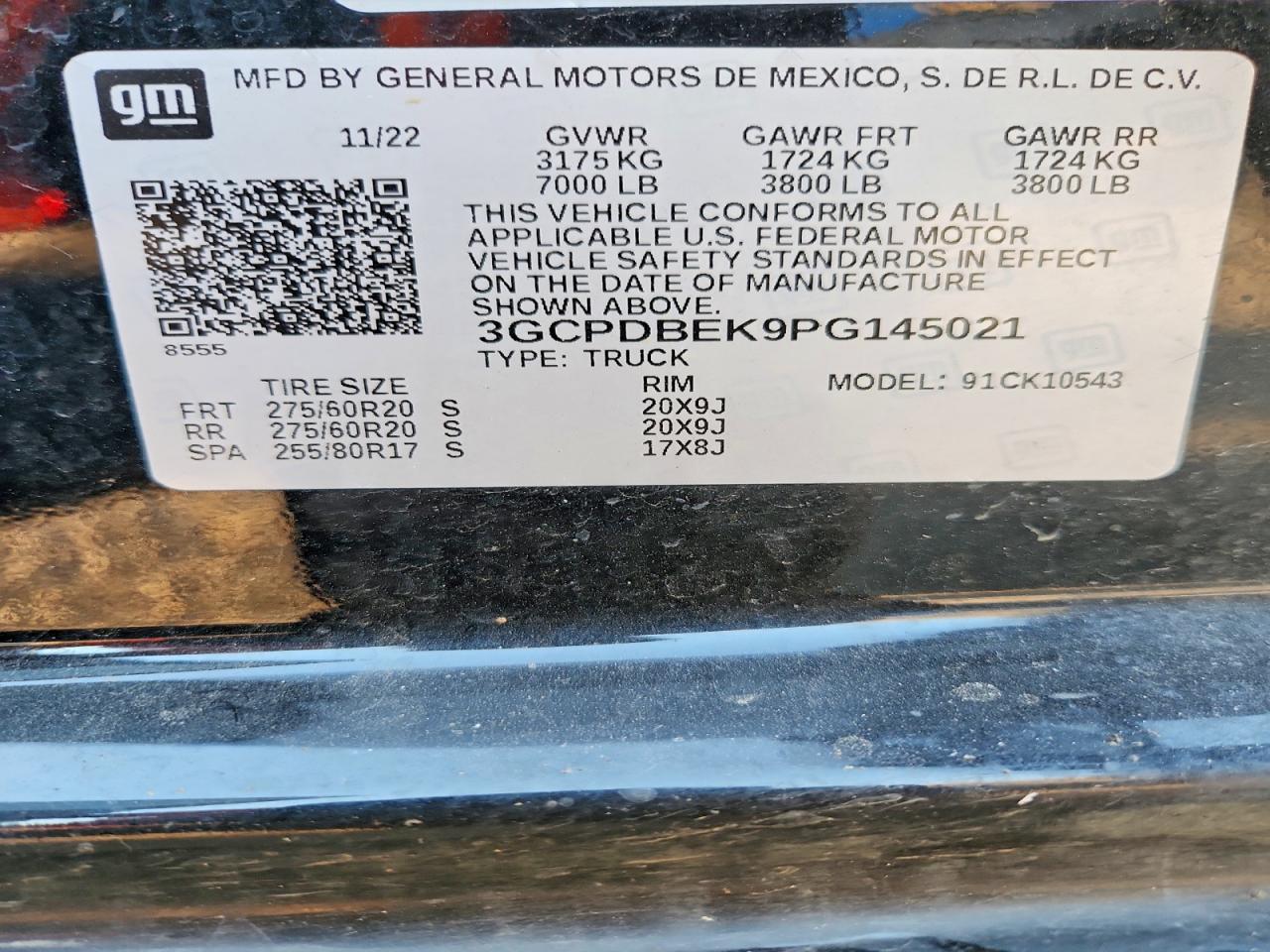 2023 CHEVROLET SILVERADO K1500 CUSTOM photo 12