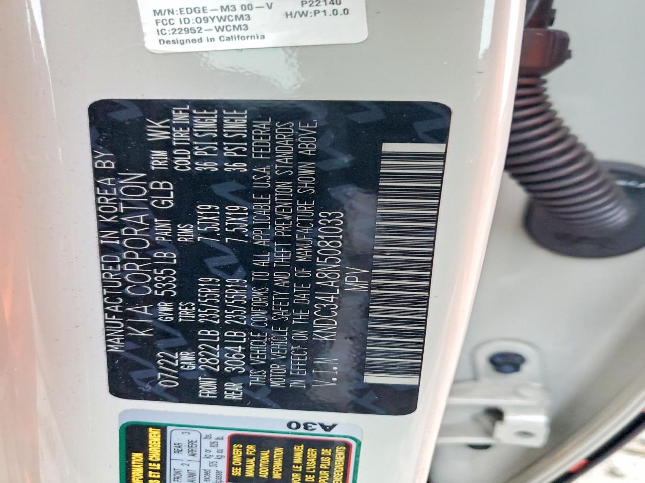 2022 KIA EV6 LIGHT photo 13