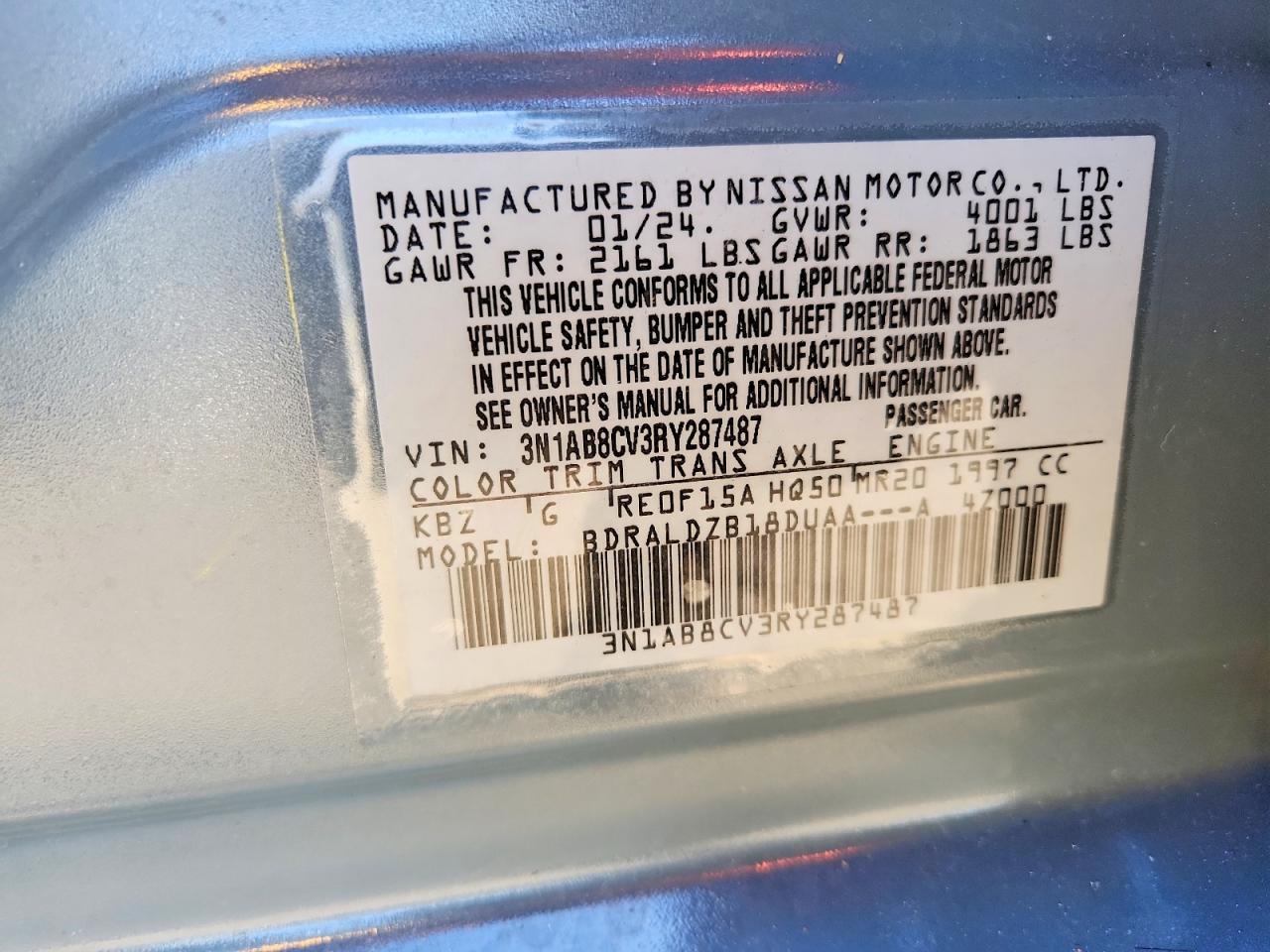 2024 NISSAN SENTRA SV photo 23