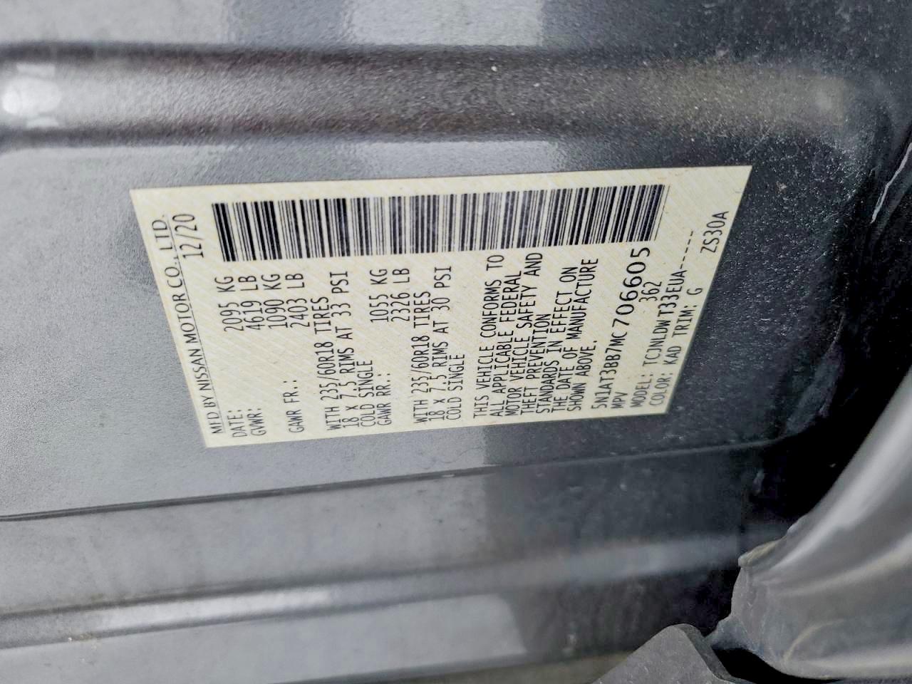 2021 NISSAN ROGUE SV photo 12