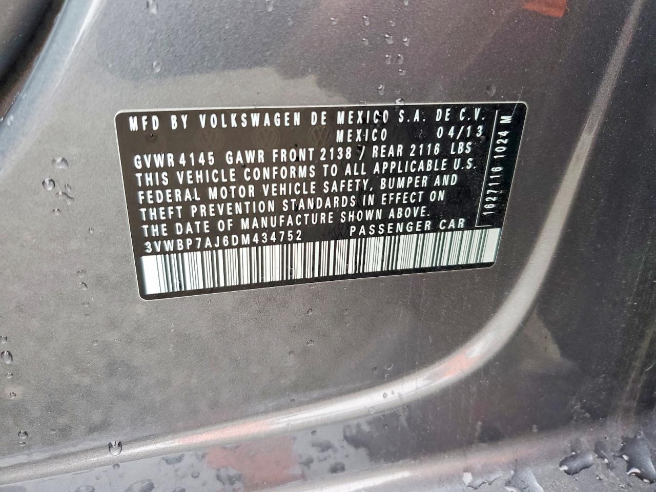 2013 VOLKSWAGEN JETTA SE photo 12