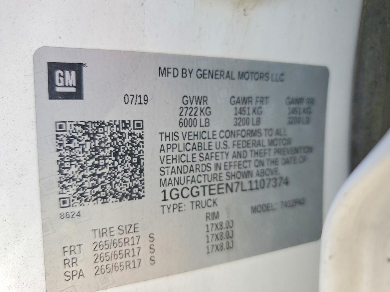 2020 CHEVROLET COLORADO ZR2 photo 12