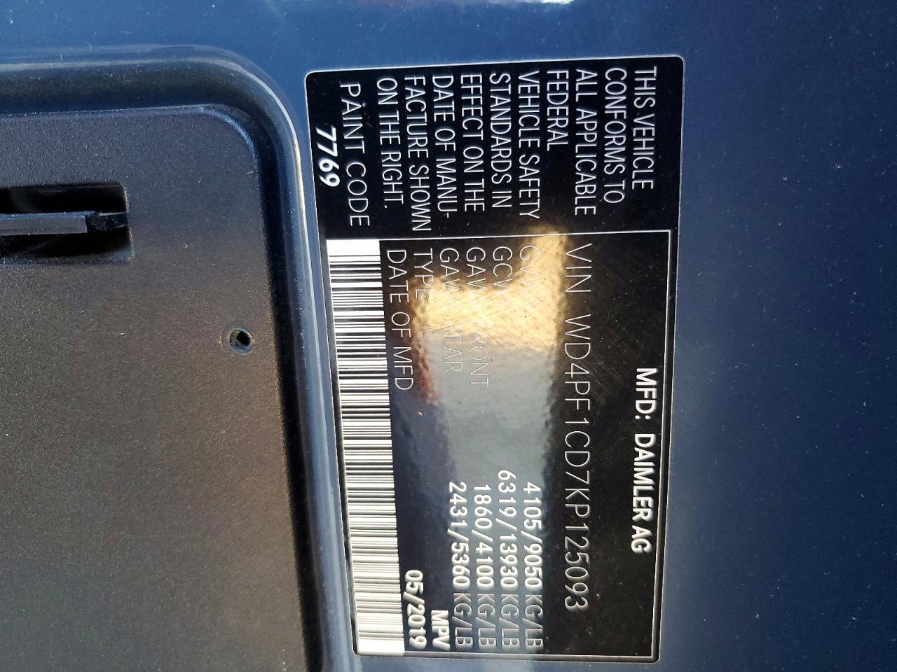 2019 MERCEDES-BENZ SPRINTER 2500/3500 photo 14
