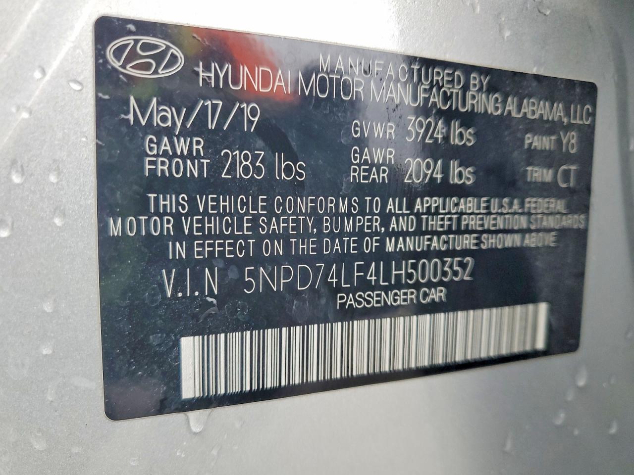 2020 HYUNDAI ELANTRA SE photo 13