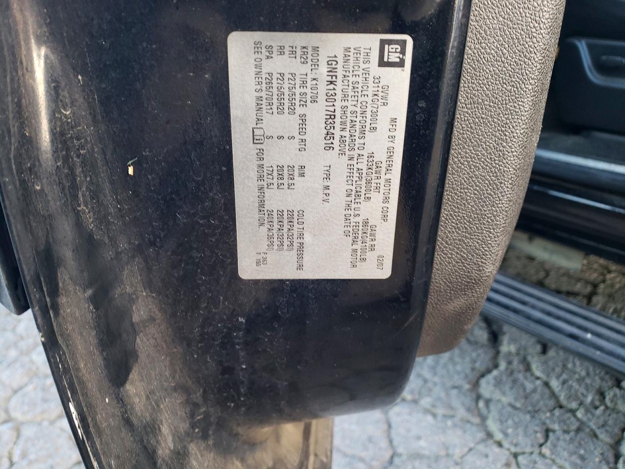 2007 CHEVROLET TAHOE K1500 photo 12