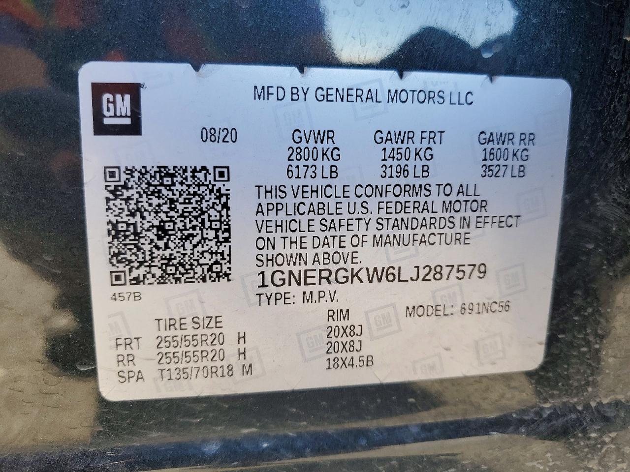 2020 CHEVROLET TRAVERSE LT photo 13