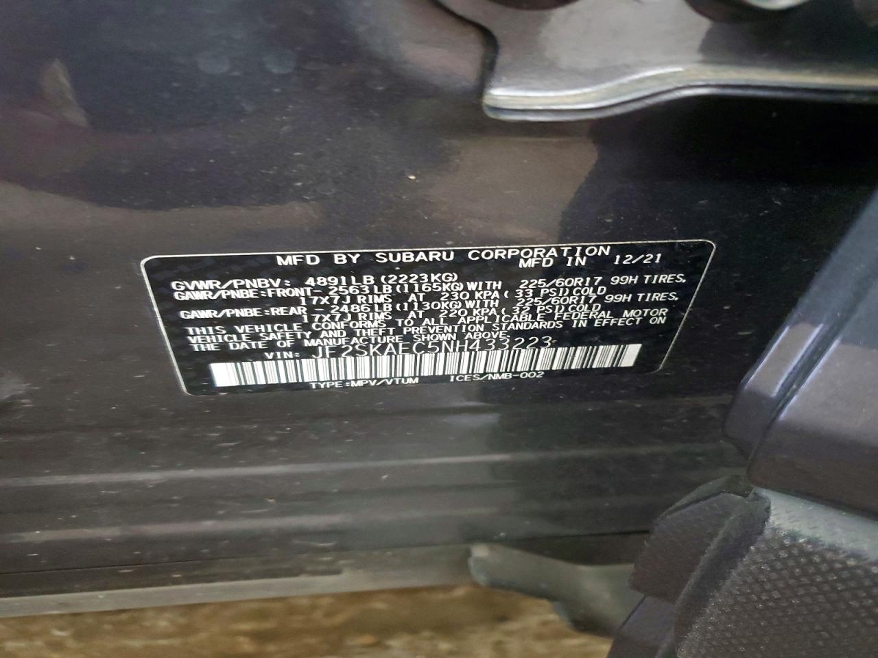 2022 SUBARU FORESTER PREMIUM photo 13