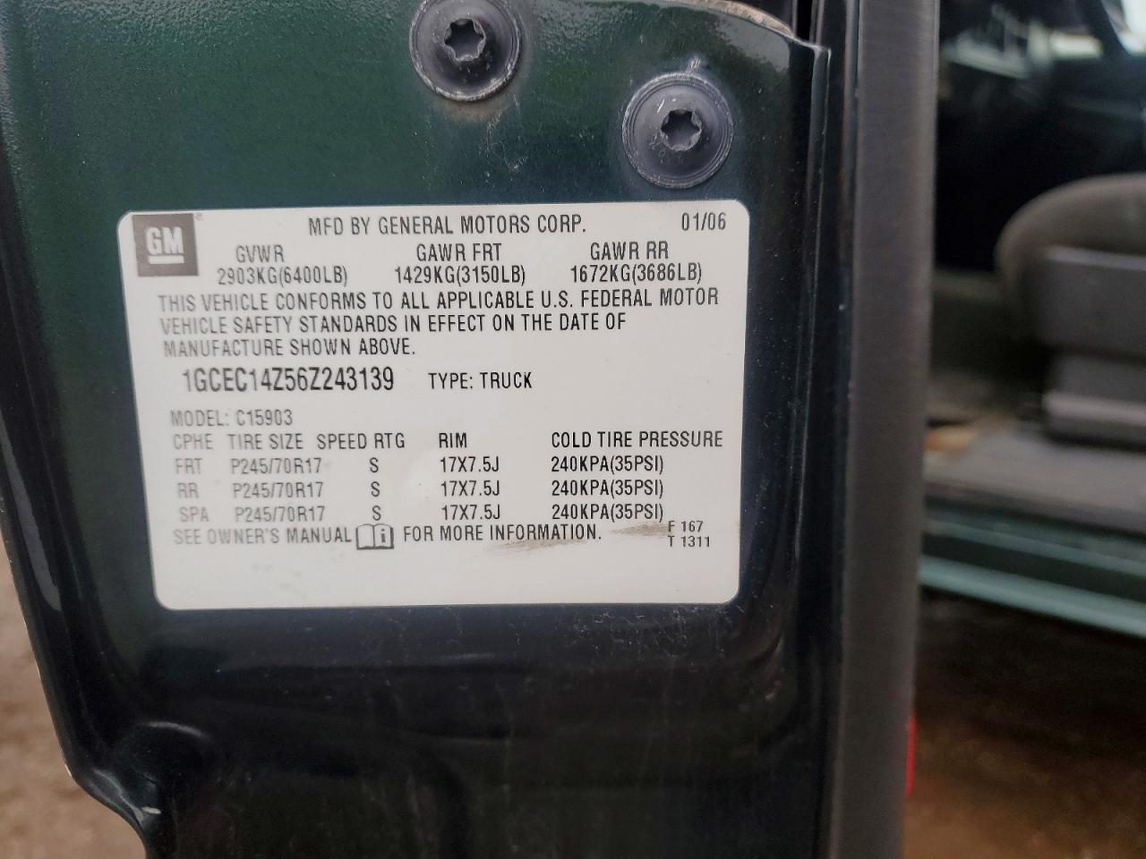 2006 CHEVROLET SILVERADO C1500 photo 12