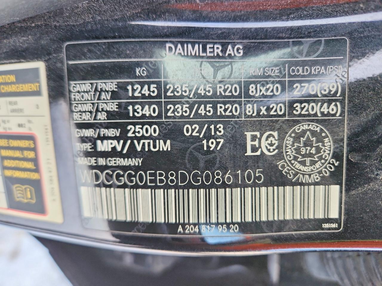 2013 MERCEDES-BENZ GLK 250 BLUETEC photo 13