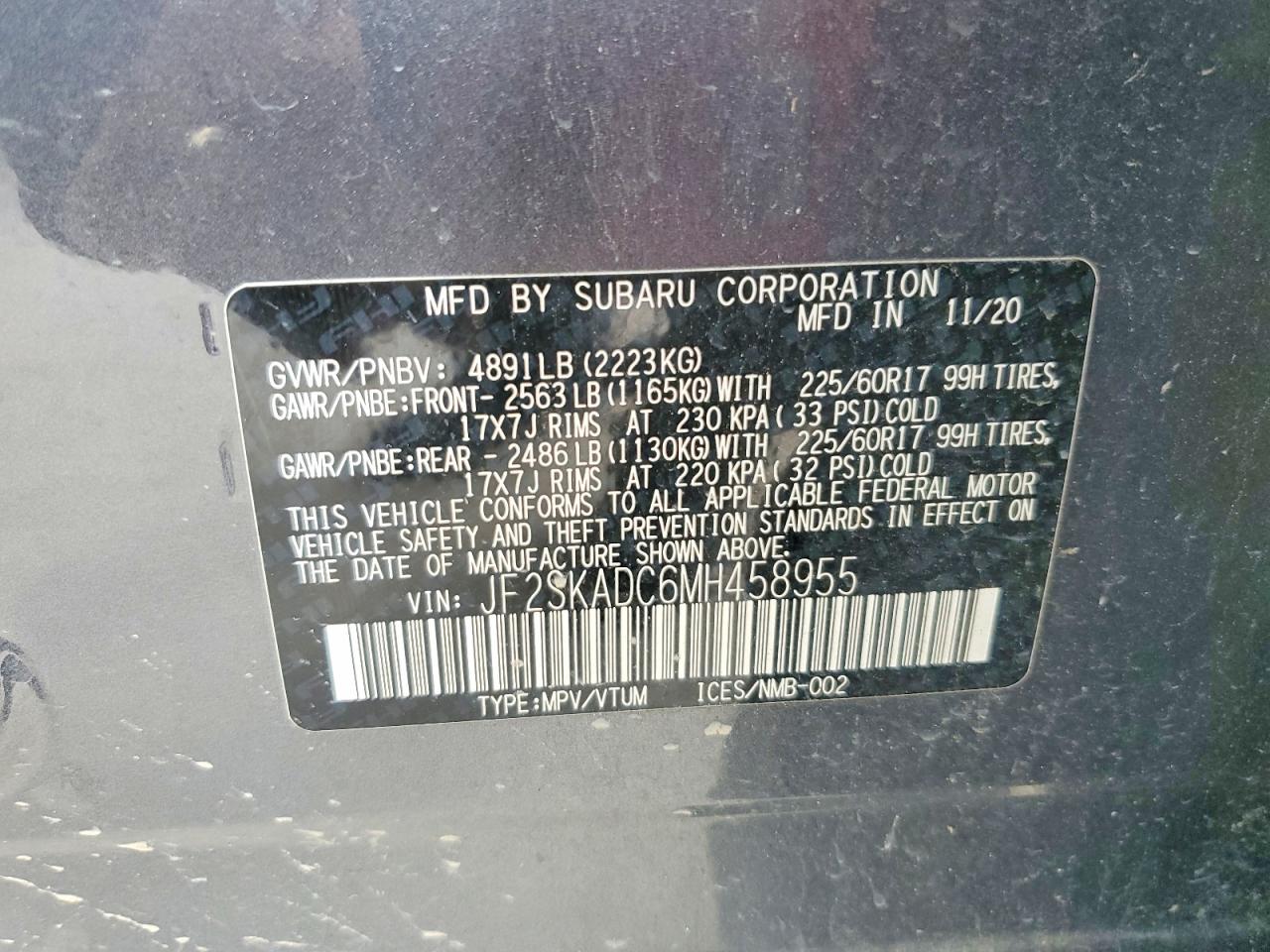 2021 SUBARU FORESTER photo 14