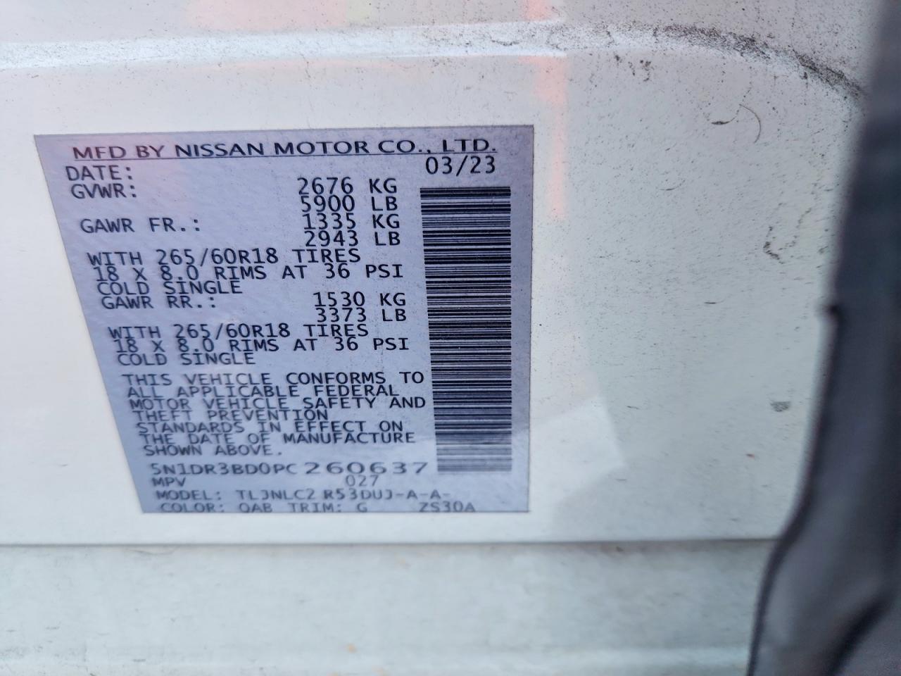 2023 NISSAN PATHFINDER SV photo 13