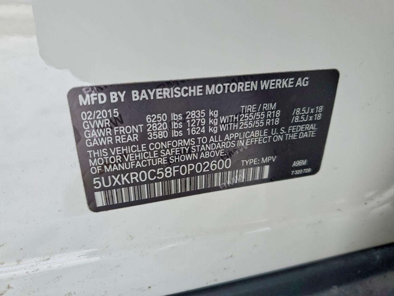 2015 BMW X5 XDRIVE35I photo 13