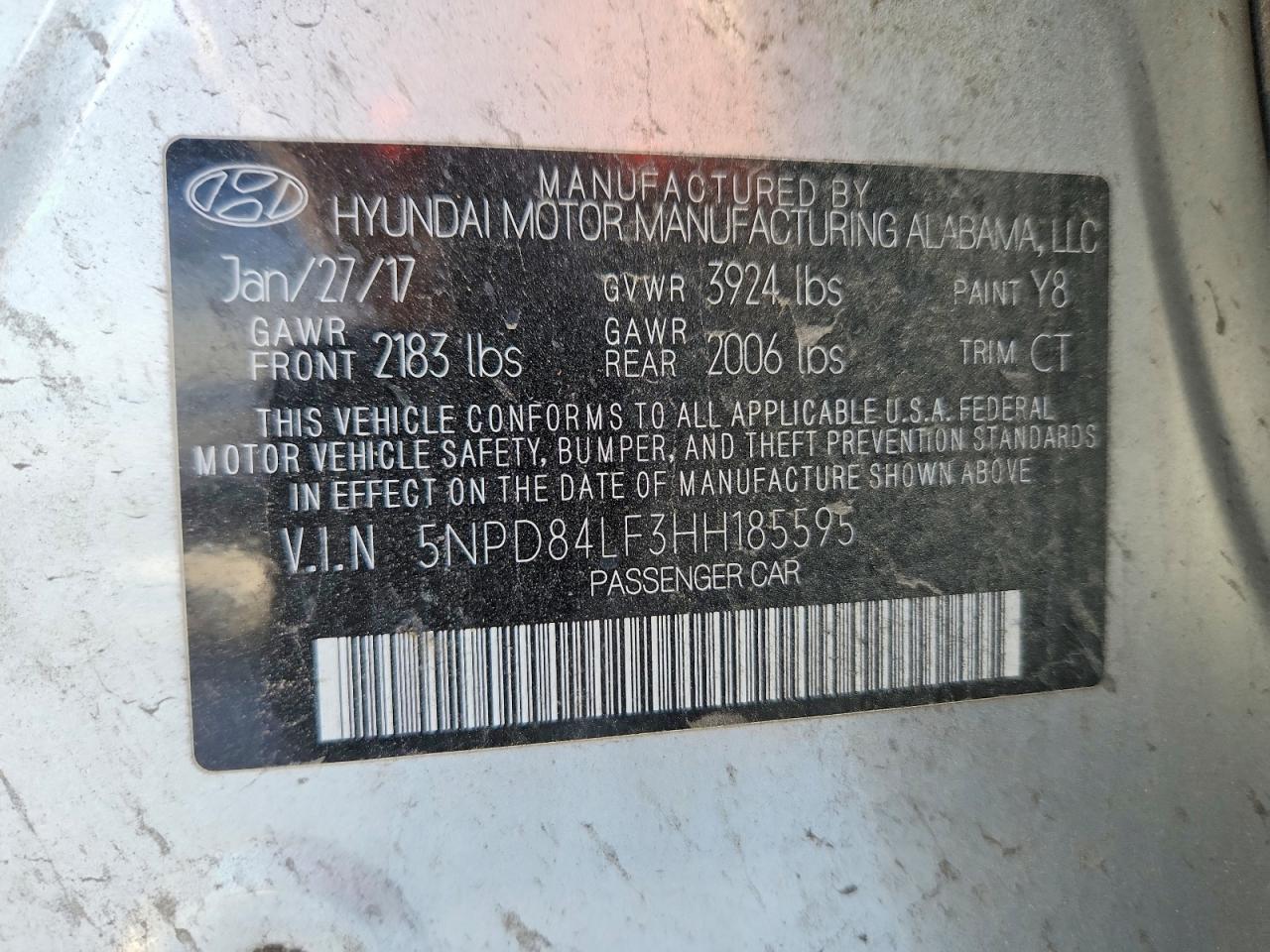 2017 HYUNDAI ELANTRA SE photo 12
