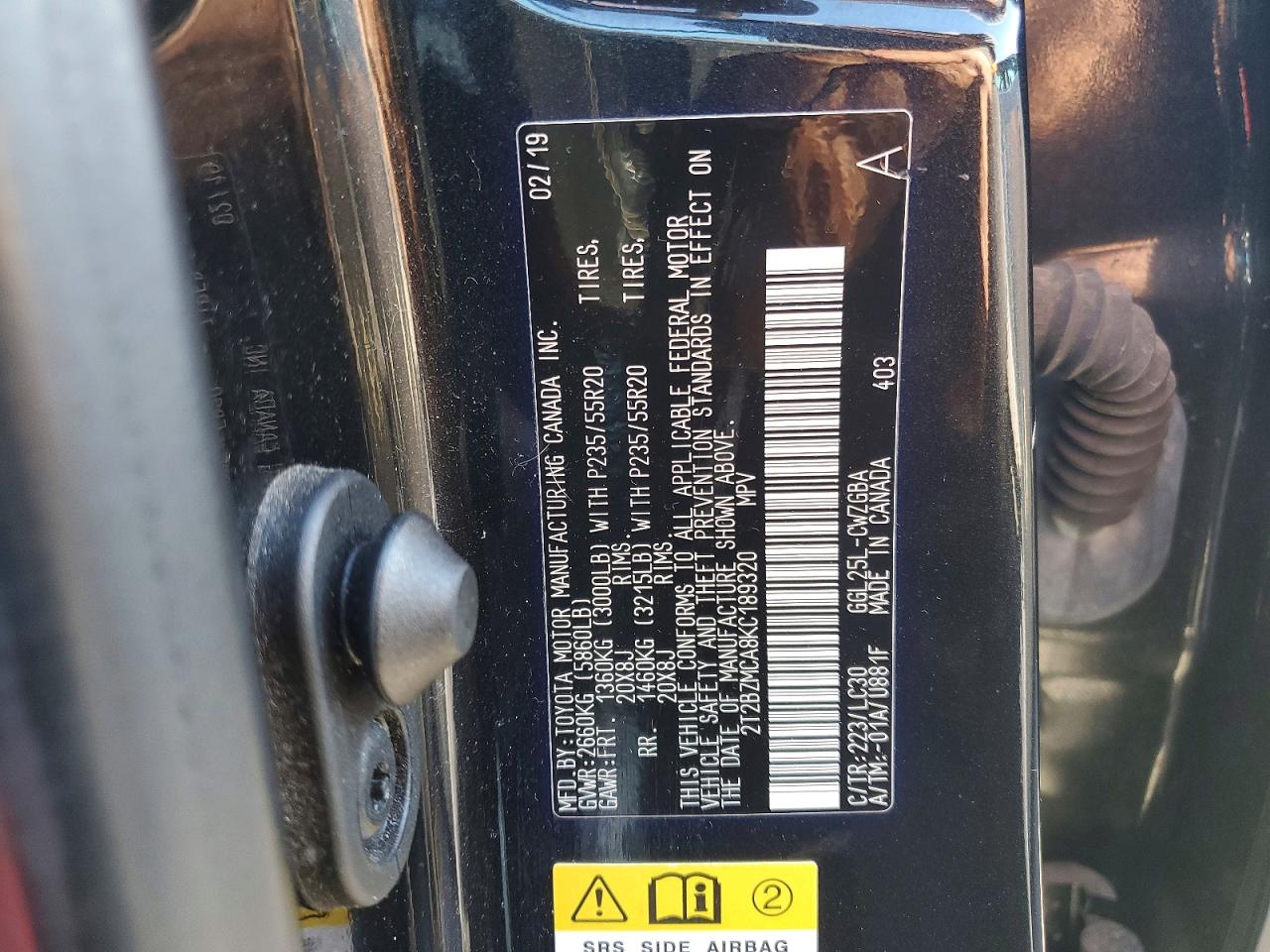 2019 LEXUS RX 350 BASE photo 14