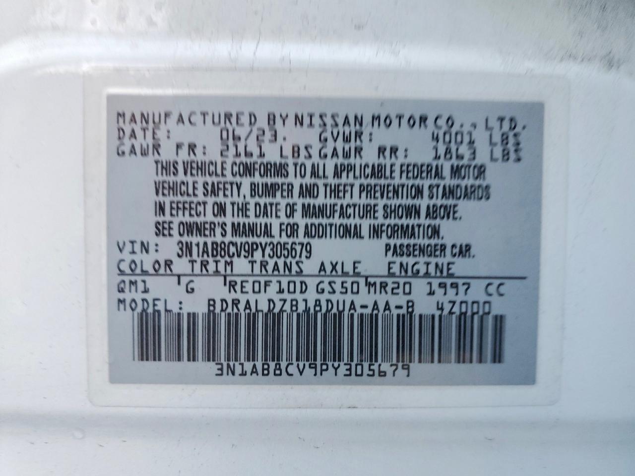 2023 NISSAN SENTRA SV photo 12