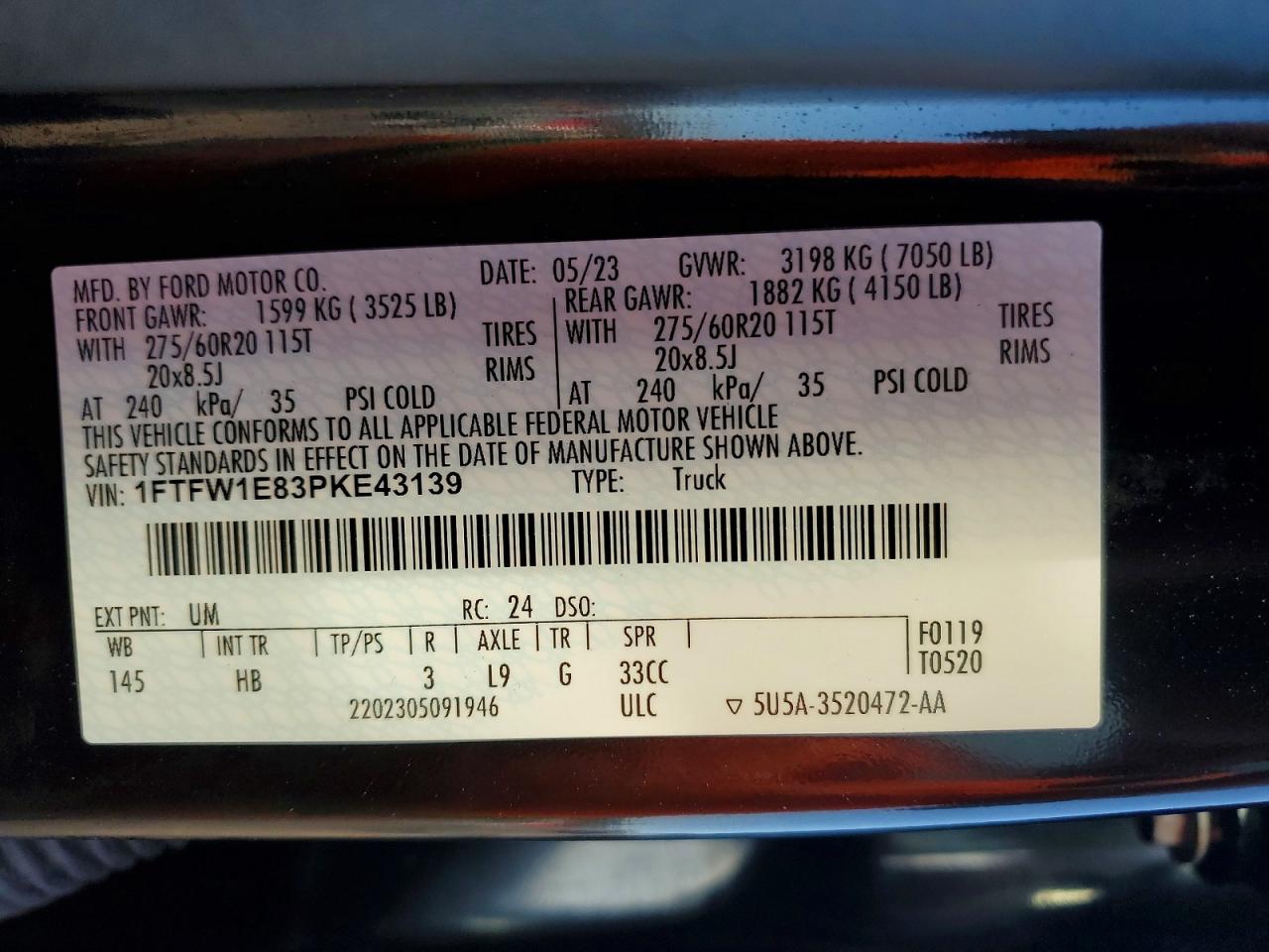 2023 FORD F150 SUPERCREW photo 12