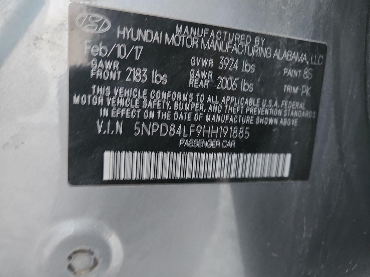2017 HYUNDAI ELANTRA SE photo 12