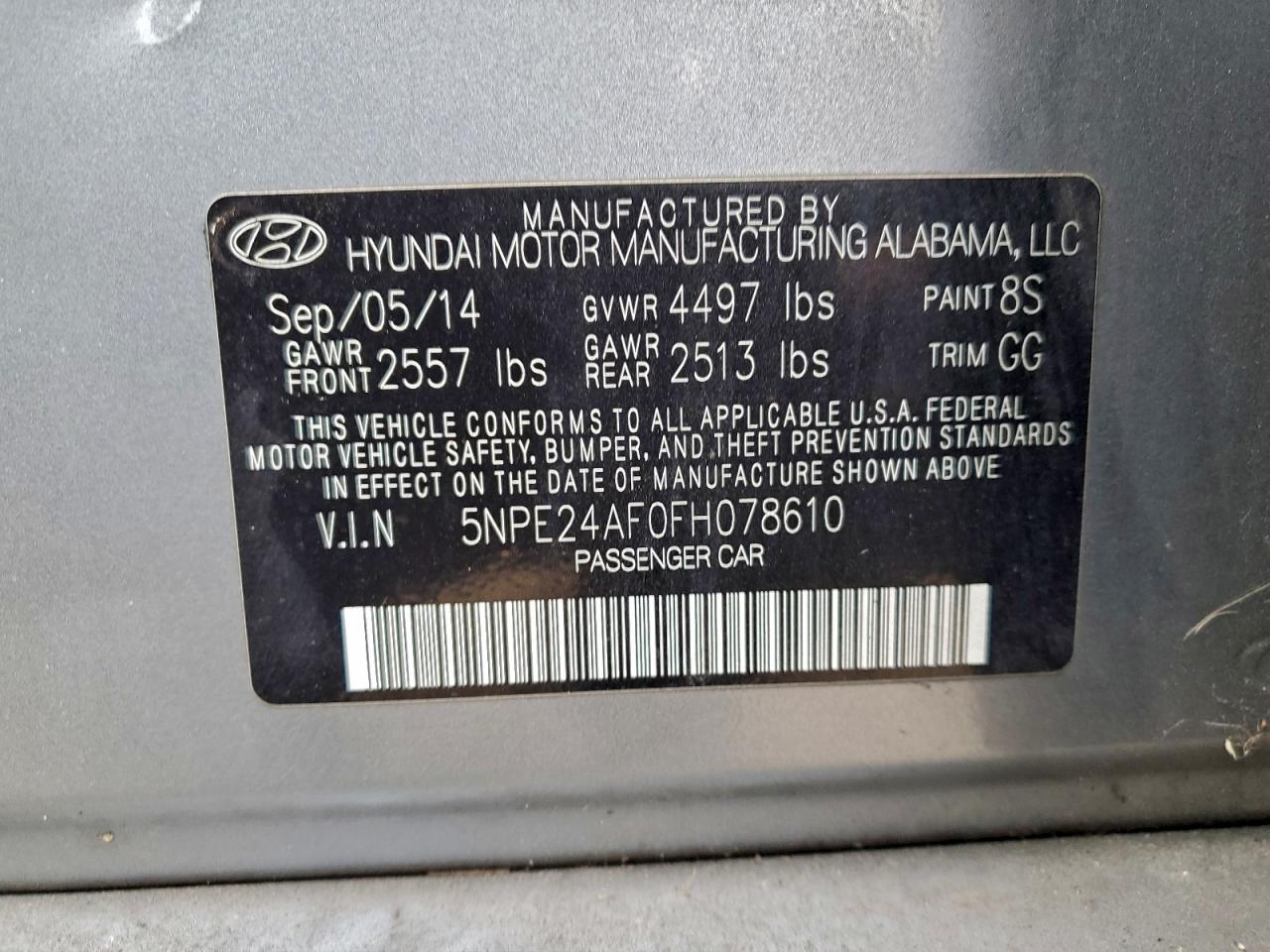 2015 HYUNDAI SONATA SE photo 23