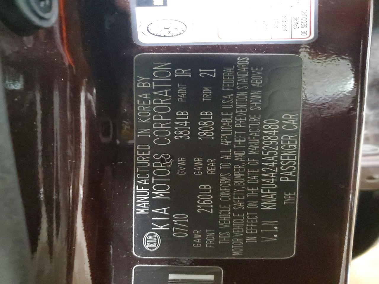 2010 KIA FORTE EX photo 12