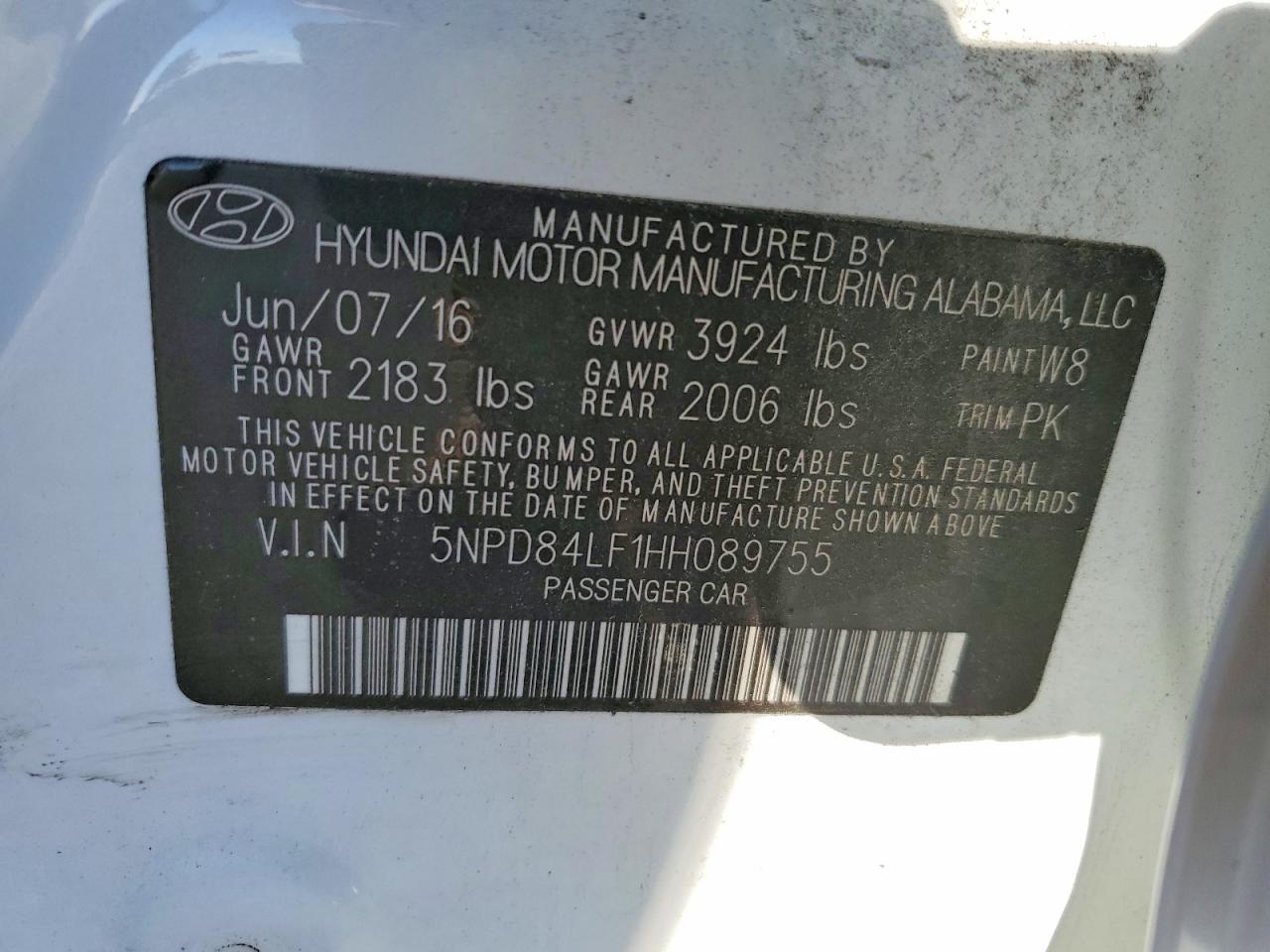 2017 HYUNDAI ELANTRA SE photo 12