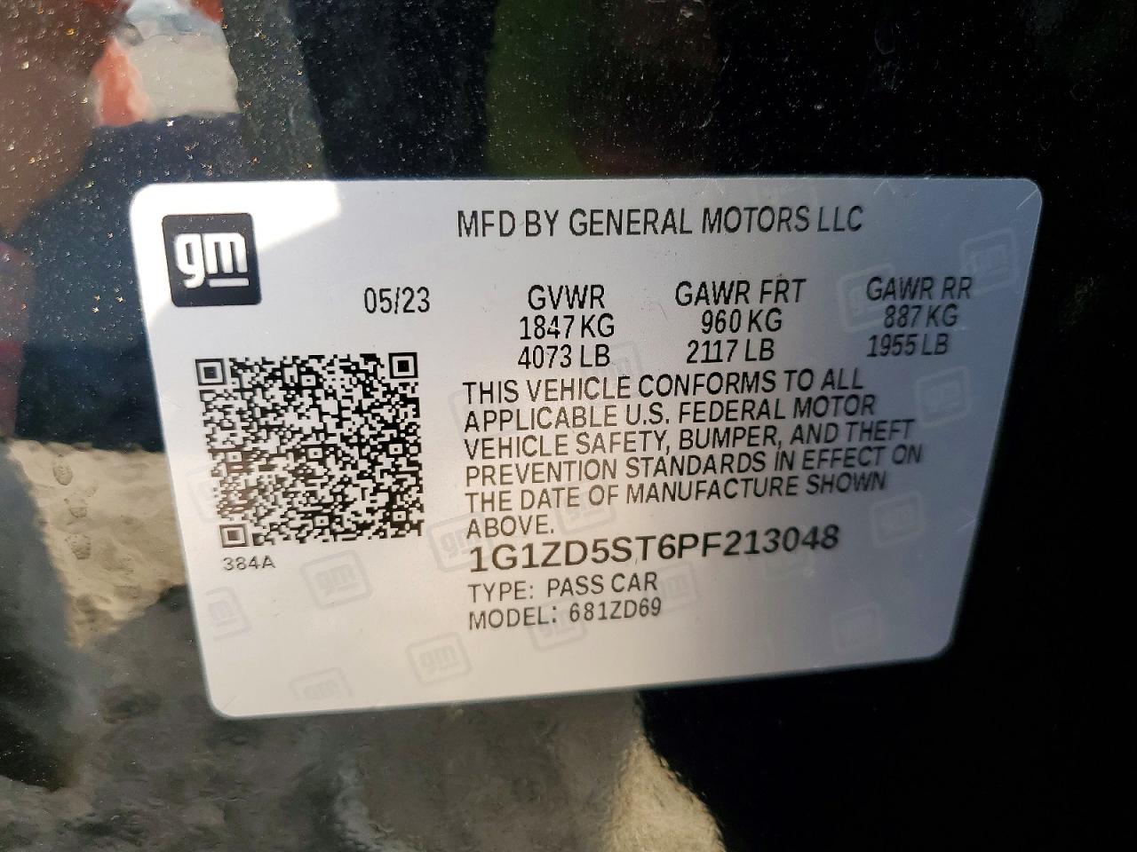 2023 CHEVROLET MALIBU LT photo 12